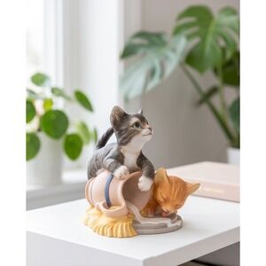 Franklin Mint Mischief‎ Cats Gail Ferretti Porcelain Figurine 1986 Vintage